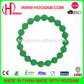 Silicone Bead Wristband for Promotions, Customized Sizes and Logos Welcomed